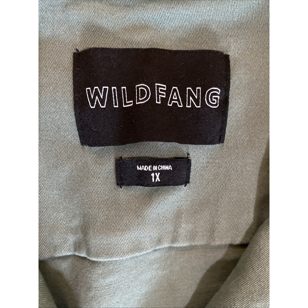 WildFang The Essential High Waisted Coverall Green Overall Size 1X Utility - Picture 7 of 12